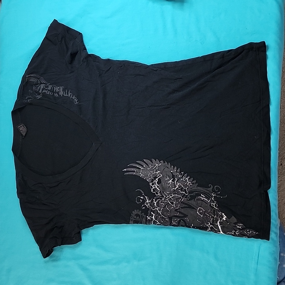 Not Of This World Black T-Shirt, Size Small